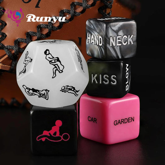12-Sided Erotic Dice Game for Couples | Adult Bedroom Fun – Flirting Dice for Male and Female, Bedroom Gift for Intimacy