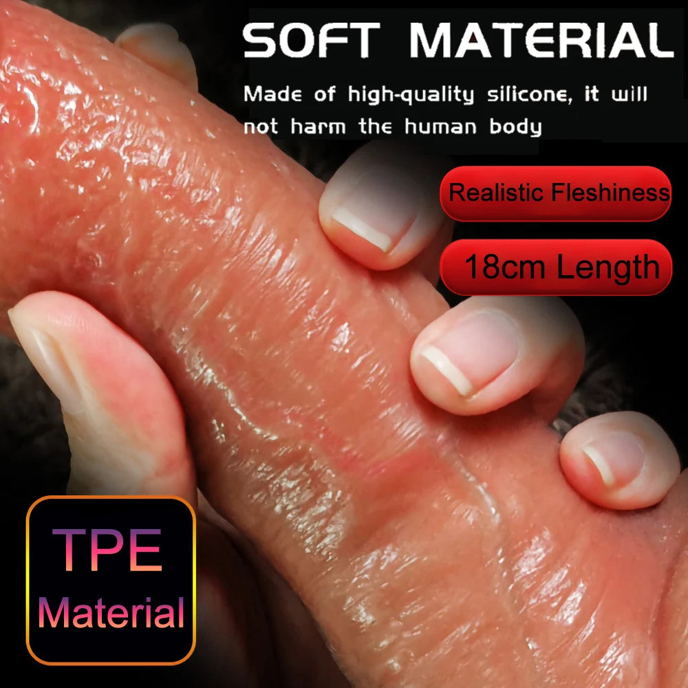 Telescopic G-Spot Vibrator – Remote-Controlled, Heating, Thrusting, and Rotating Dildo with Suction Base (USB Rechargeable)