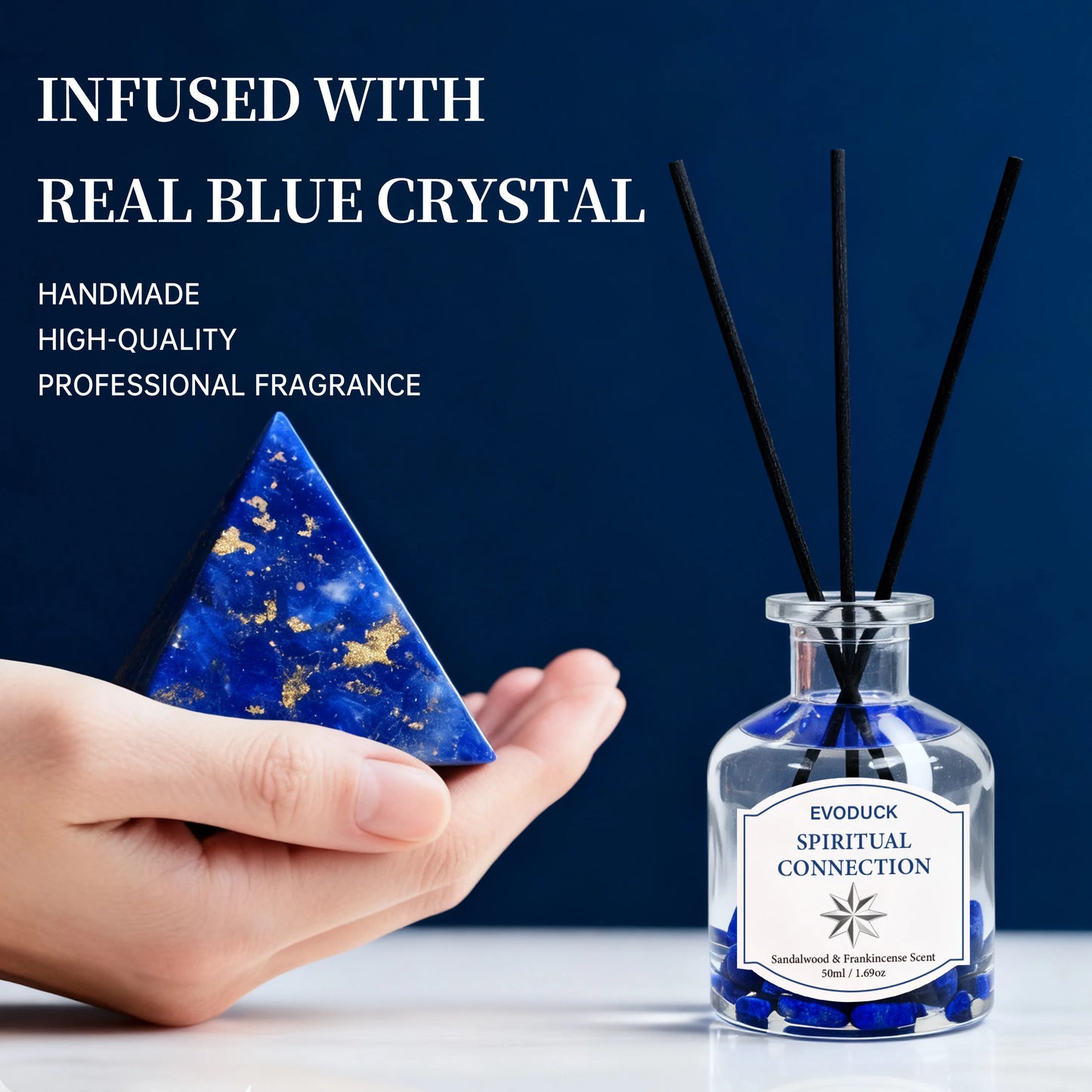 50ml  Flameless Reed Diffuser Set Flameless Lavender Chamomile Oil With Reed Diffuser Stick Home Room Air Freshener Decor