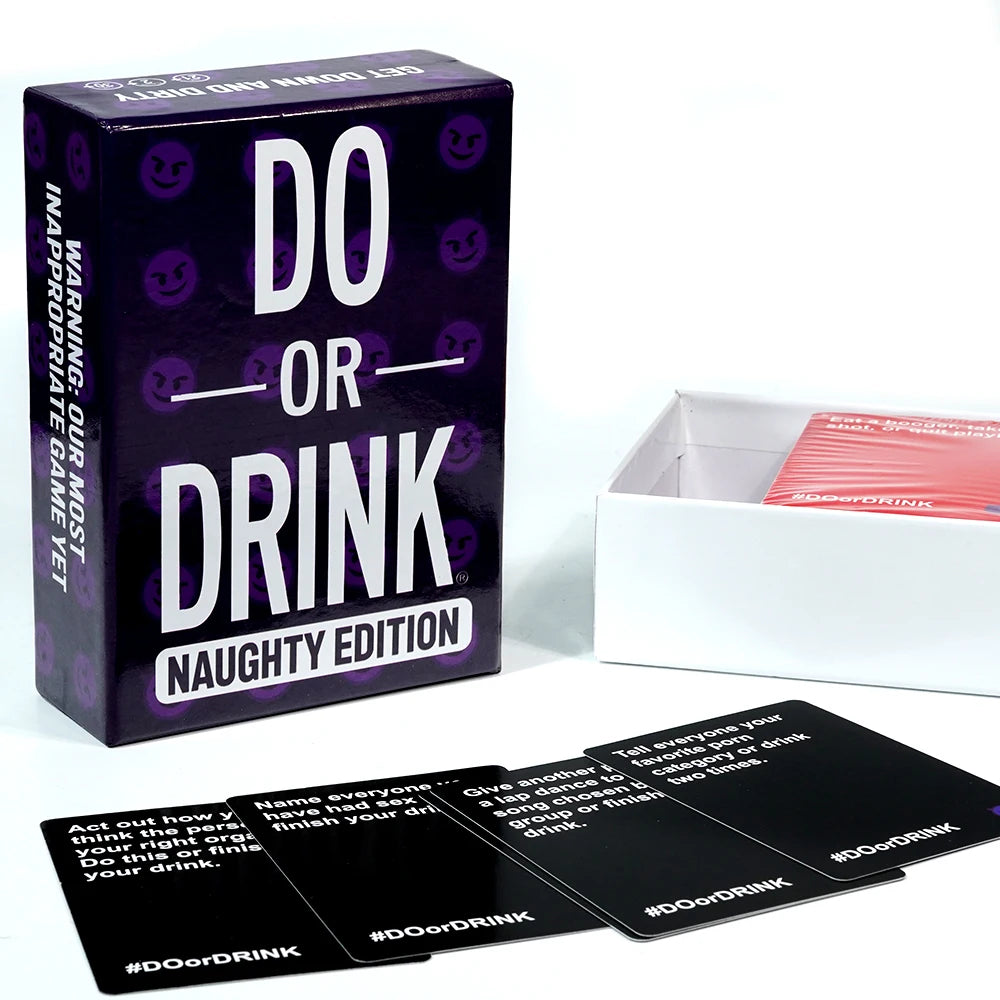 Do or Drink: Naughty Edition – Adult Party Card Game for Daring Fun and Drinking Challenges