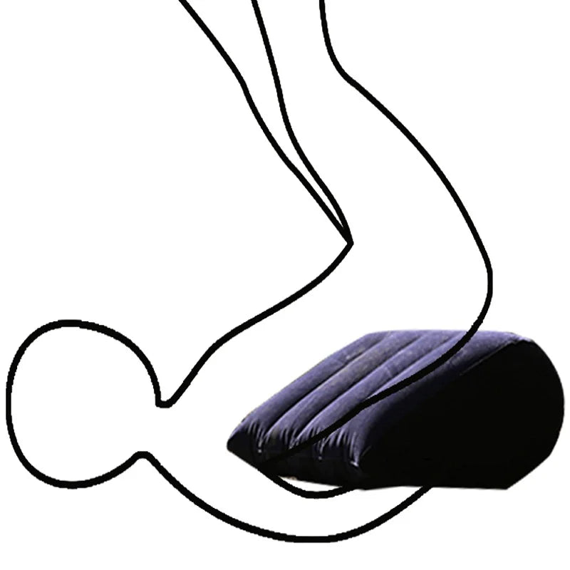 Velvet Surrender – Flocked Inflatable Pleasure Cushion