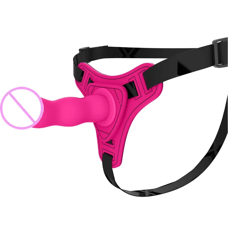 For Lesbian Women Erotic Toys Leather Wearable Strapon Penis G Spot Stimulator Adult Sex Toys Strap on Dildos Pants Sex Toy