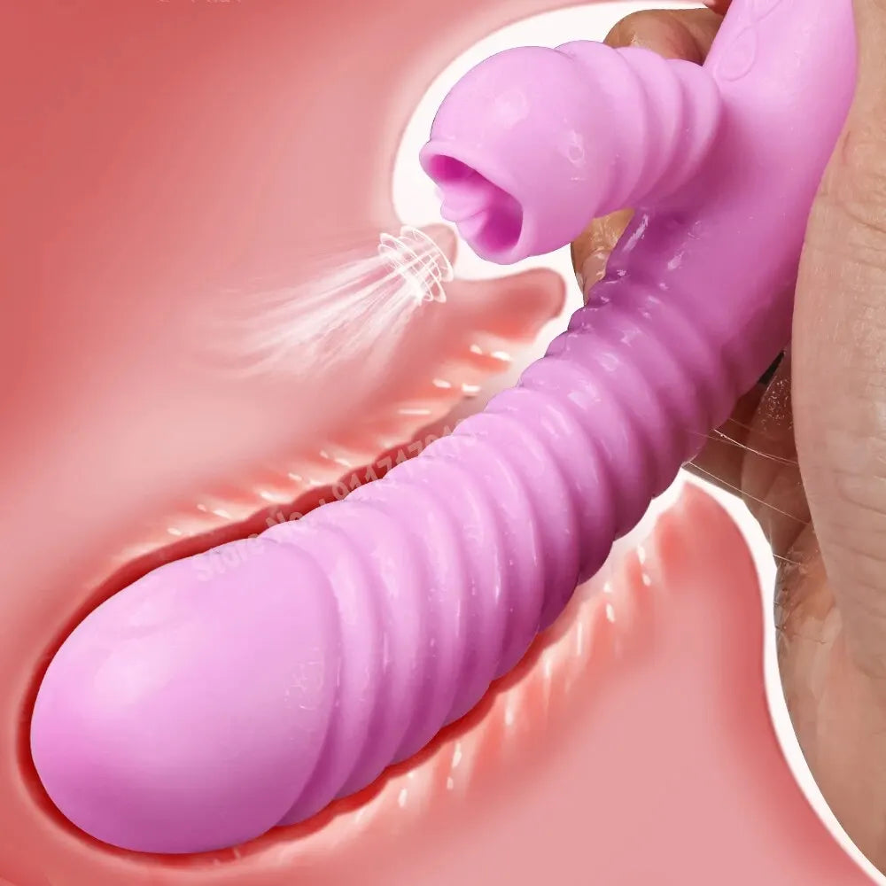 🌸 Vibe Lick™ 2-in-1 Clit and G-Spot Stimulator – Dual Sensation Pleasure Wand