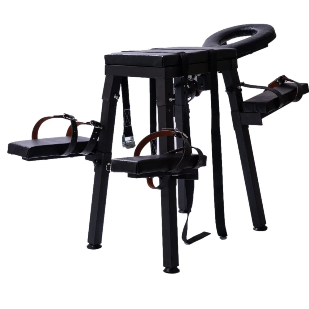 The Obsidian Throne – Erotic Love Chair and; Restraint Set - Bed Room Sex Furniture Erotic Love Chair BDSM