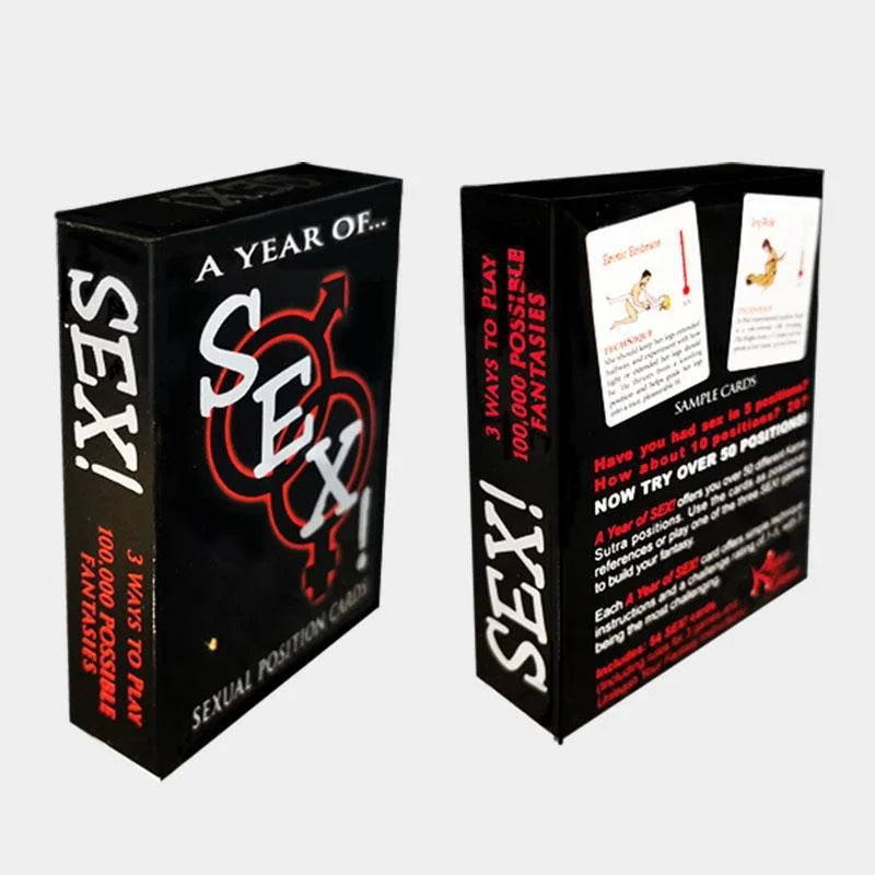 Erotic Bedroom Game Cards for Couples – Intimate Adult Card Game | Fun Romantic Foreplay Activity