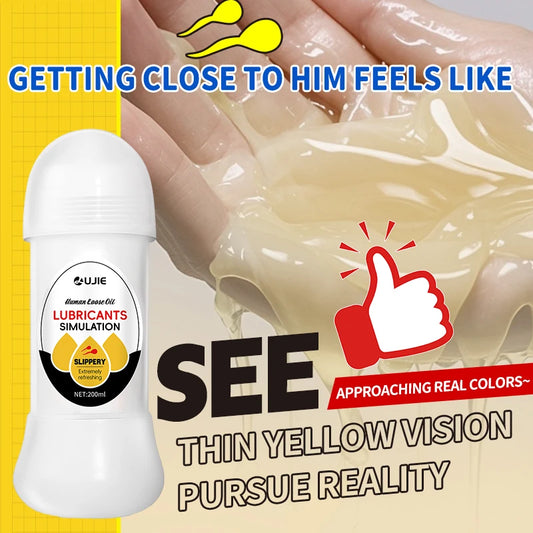 Water-Based Lubricant Gel – Imitation Semen Formula for Men, Women and Couples