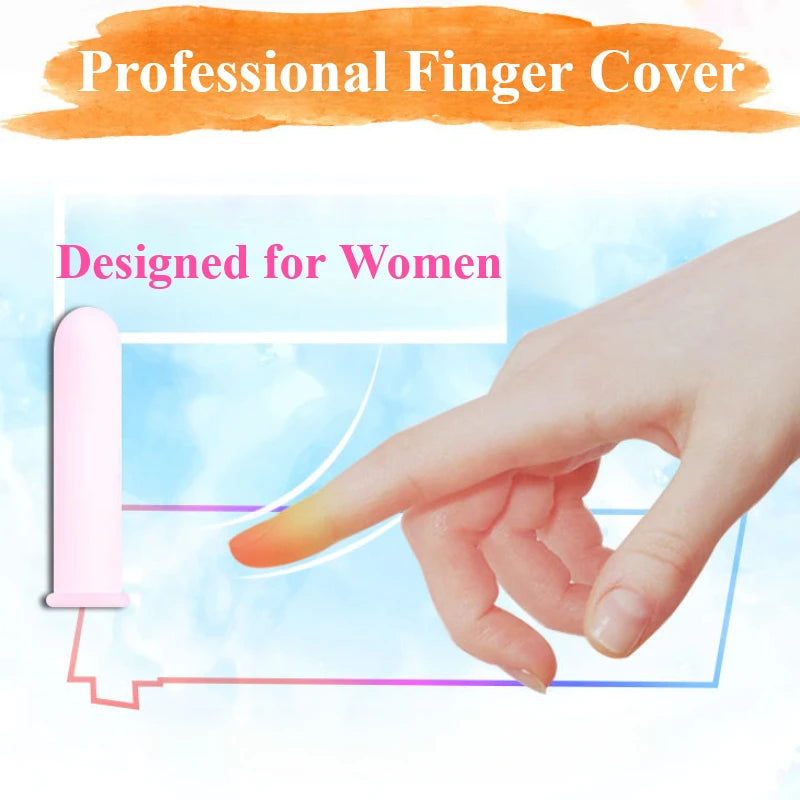 Clitoris Stimulate Finger Condoms for Women Vaginal Lesbian Sex Toys Finger Sleeves G Spot Massage Finger Cover Toys For Couples