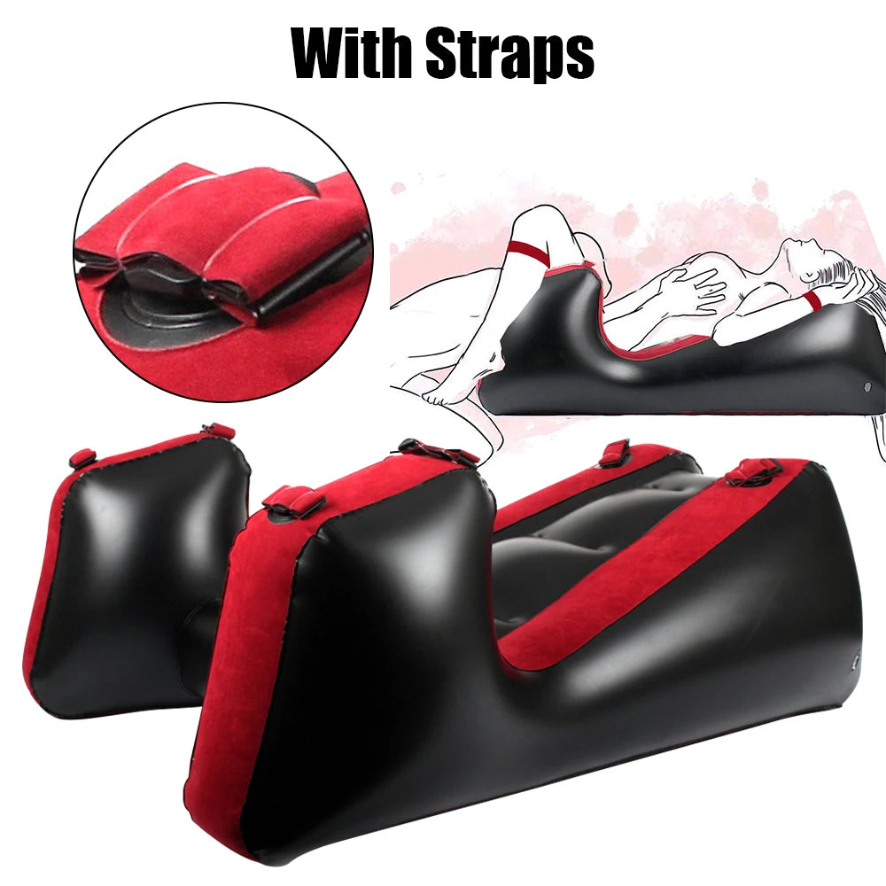 Inflatable Sex Furniture Set – Versatile Intimate Cushion with Flocking Fabric for Couples | Ergonomic Design for Multiple Positions