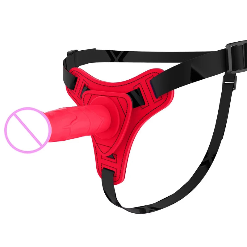 For Lesbian Women Erotic Toys Leather Wearable Strapon Penis G Spot Stimulator Adult Sex Toys Strap on Dildos Pants Sex Toy