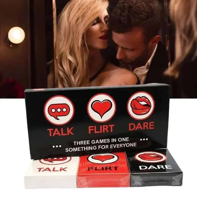 Talk, Flirt, or Dare — The Ultimate Romantic and Naughty Game for Couples: A Romantic Sexy Date Night Card Game