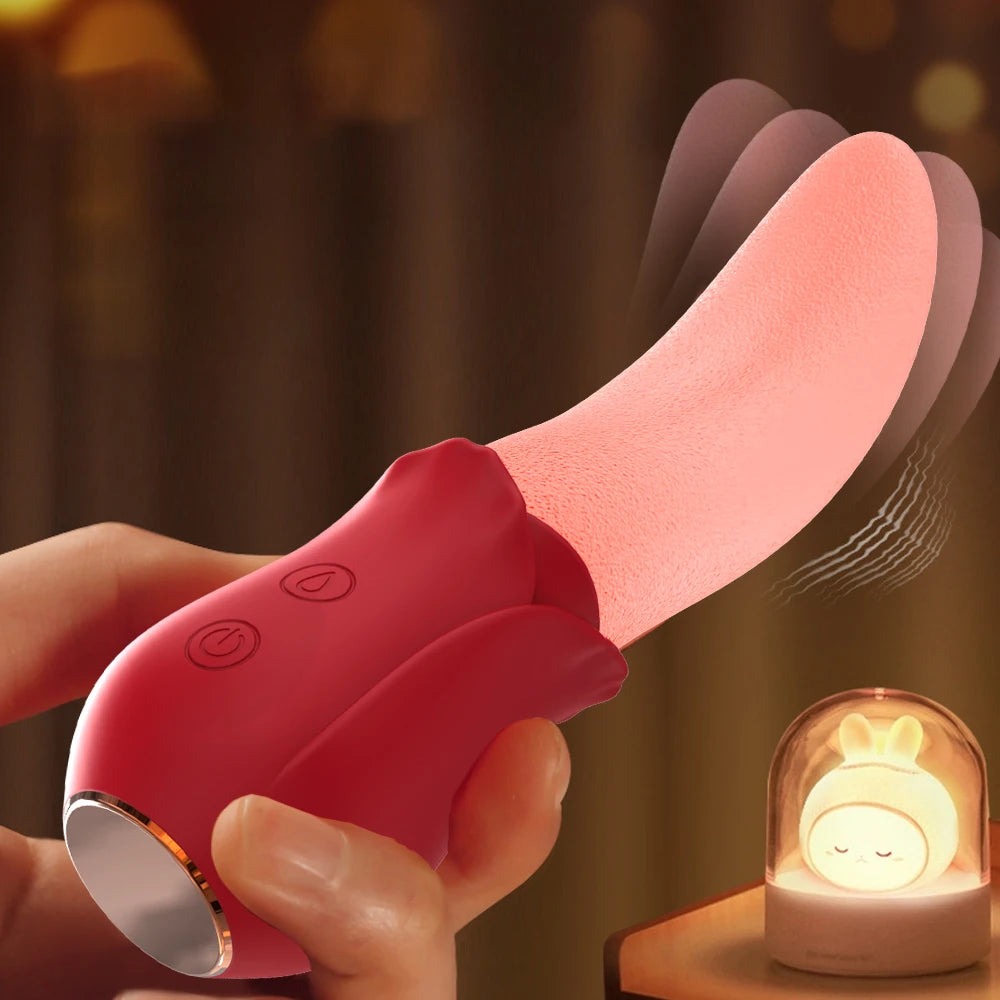 💋 Tongue Tease™ Licking Vibrator – Intense Oral Sensation for Nipple & Intimate Play