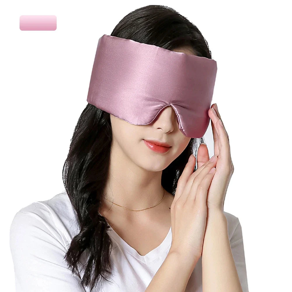 Midnight Caress – Mulberry Silk Sleep Veil - Adjustable