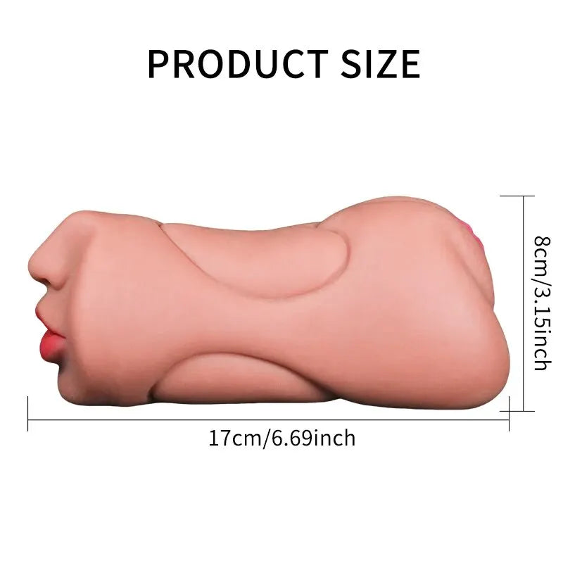3-in-1 Male Masturbation Cup – Realistic Oral, Vaginal and Anal Experience | Discreet Packaging