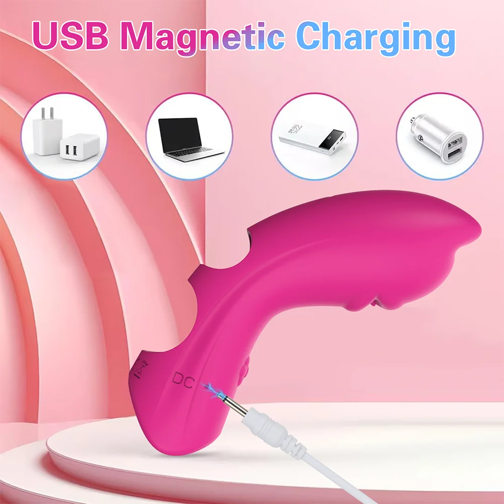 10-Speed Clitoral and G-Spot Finger Vibrator | Wearable Nipple Massager for Women and Couples
