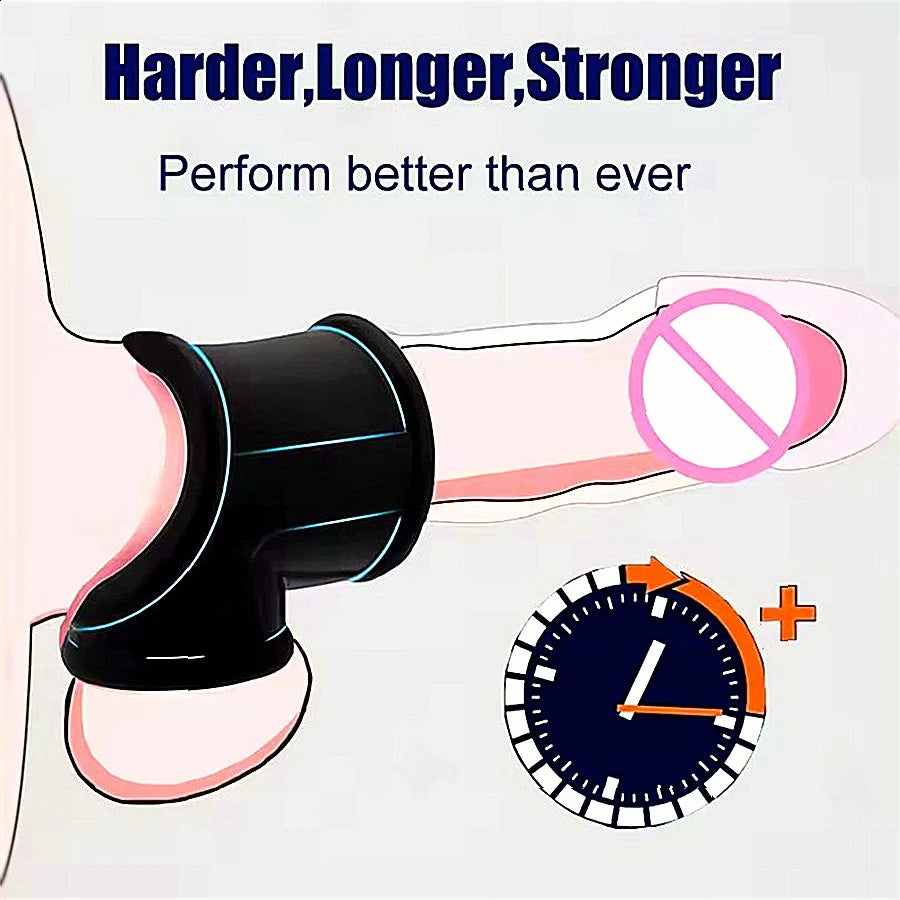 Soft Silicone Ball Stretcher Scrotum Bondage Penis Ring Ejaculation Delay Cock Rings Delay Time Cockring Sex Toys For Man