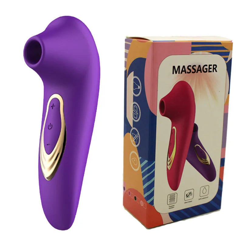 Mini vibrator sex toy, personal body massager, rechargeable, silent, strong vibration, suction, female masturbation sex toys.