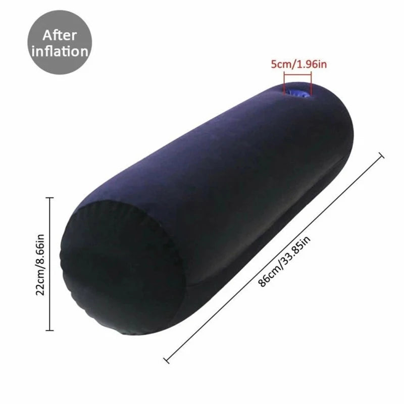 Velvet Surrender – Flocked Inflatable Pleasure Cushion