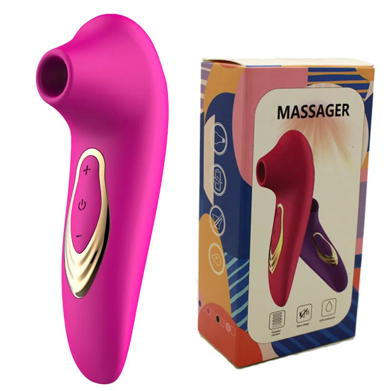 Mini vibrator sex toy, personal body massager, rechargeable, silent, strong vibration, suction, female masturbation sex toys.