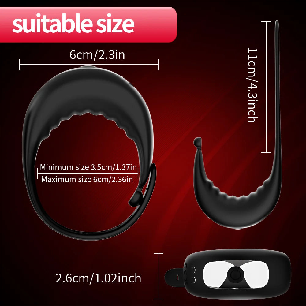 PulseSync — APP-Controlled Vibrating Penis Ring for Men