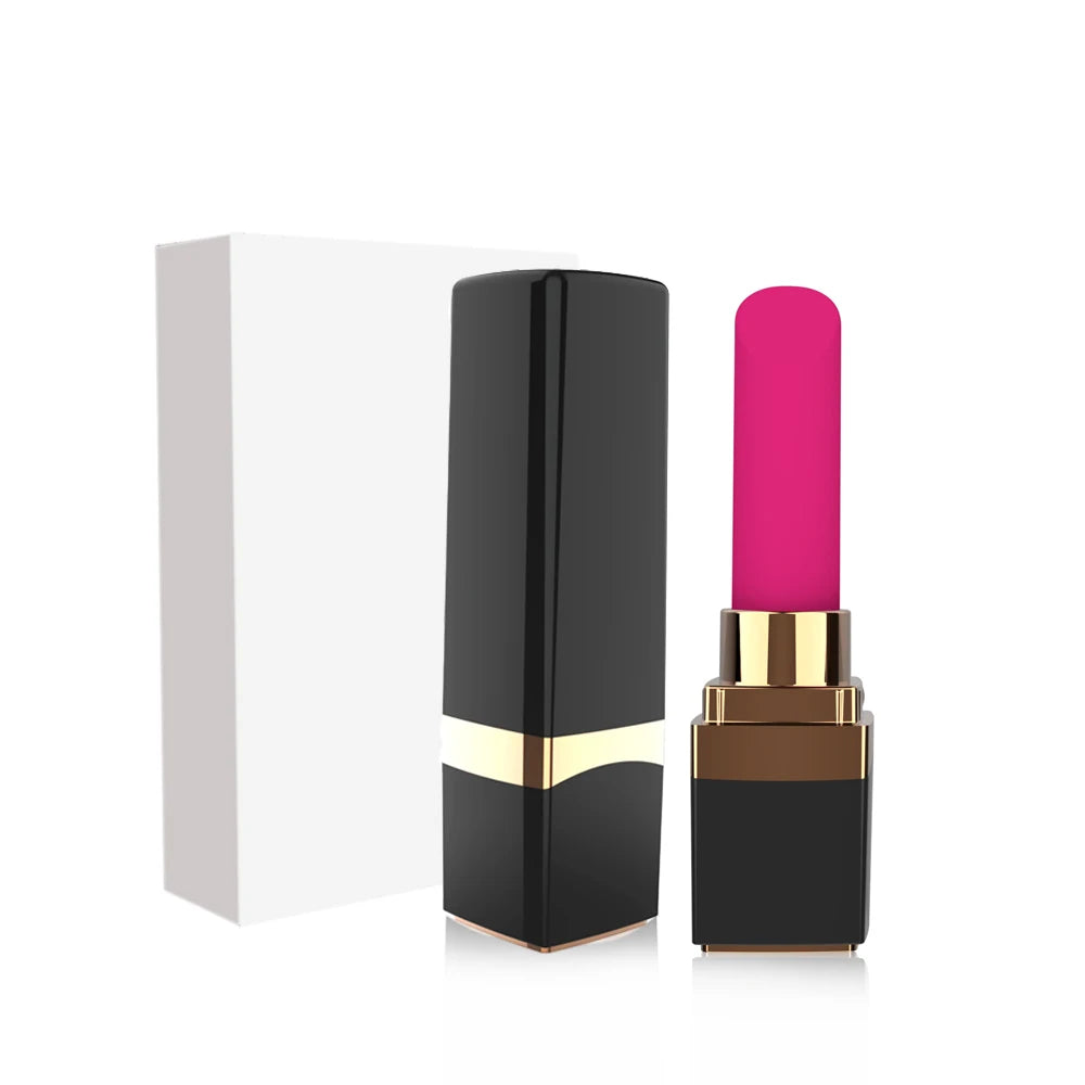 Mini Bullet Lipstick Vibrator – Discreet G-Spot &amp; Clitoral Stimulator with 10 Vibration Modes, USB Rechargeable, Waterproof