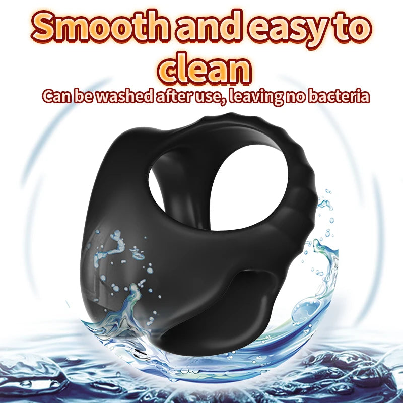 Silicone Semen Lock Ring Male Penis Rings Reusable Delay Ejaculation Lasting Scrotum Lock Ring Sex Toys for Men Adult Products