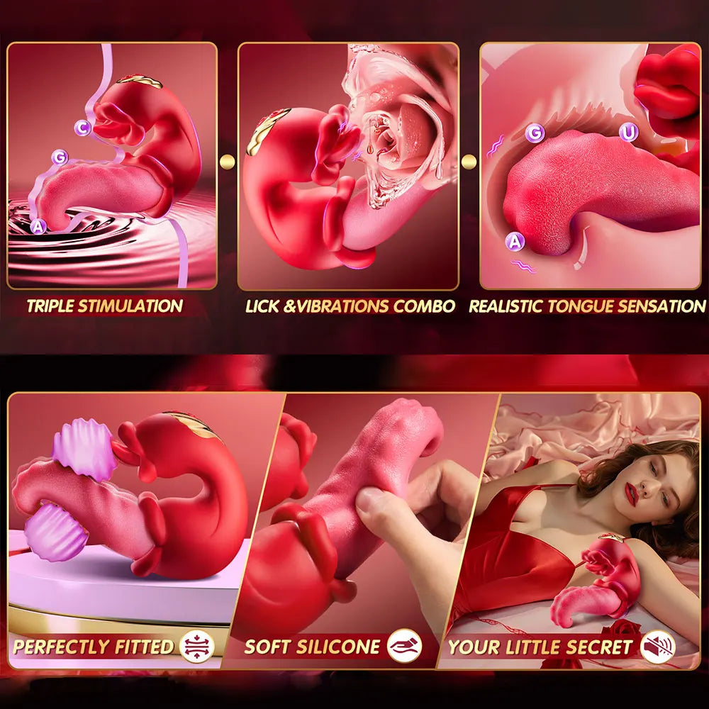 Luxe Lick — 4-in-1 Tongue Thrusting and Clit Sucking Vibrator