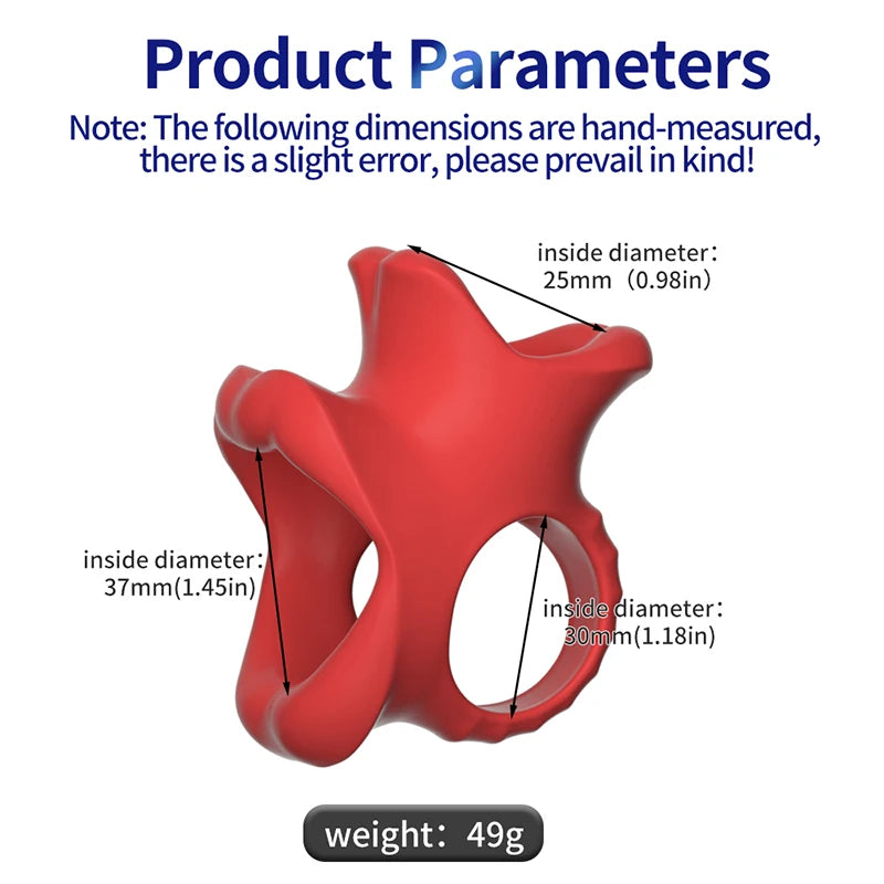 Silicone Scrotal Restraint Long Battle Ring Locking Ring Scrotal Bondage Male Locking Ring  Delay Cock Ring Sex Toys For Men Gay