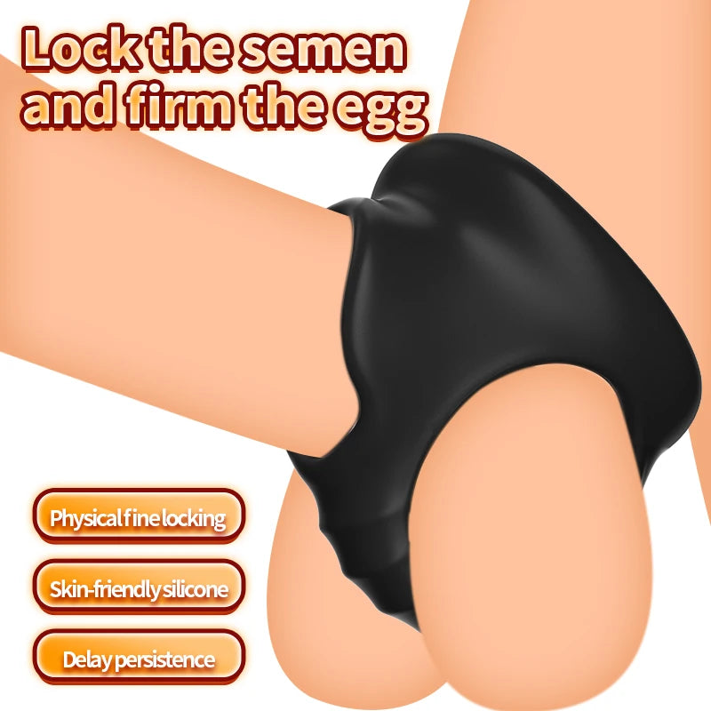 Silicone Semen Lock Ring Male Penis Rings Reusable Delay Ejaculation Lasting Scrotum Lock Ring Sex Toys for Men Adult Products