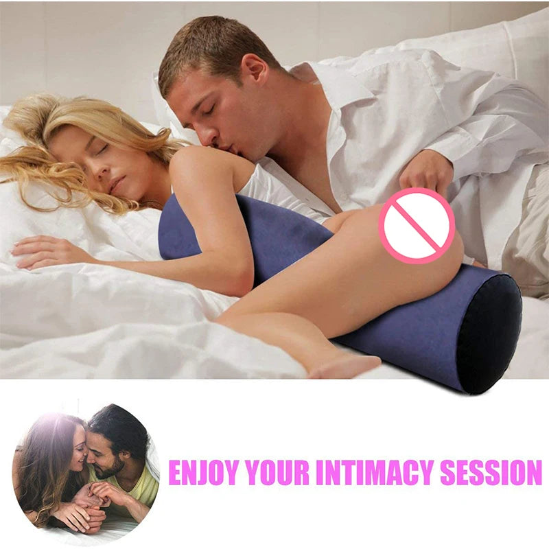 Pleasure Curve – Vibrator-Ready Contour Love Pillow - Adult Fun Furniture Female Masturbation Pillow Assistance Cushion With Hole Vibrator