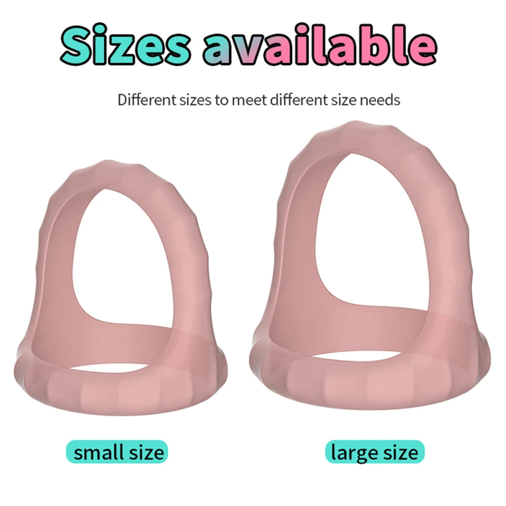 Male Cock Ring Silicone Penis Ring for Men Ejaculation Delay Semen Lock Ring Adult Supplies Male Masturbation Goods Sex Shop