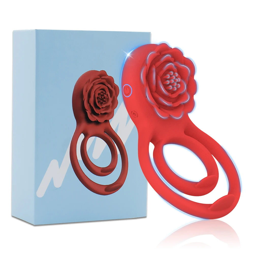 Blush Bloom – Rose Vibrating Ring for Intimate Blossoming