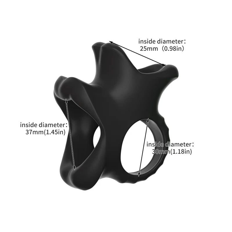 Silicone Scrotal Restraint Long Battle Ring Locking Ring Scrotal Bondage Male Locking Ring  Delay Cock Ring Sex Toys For Men Gay