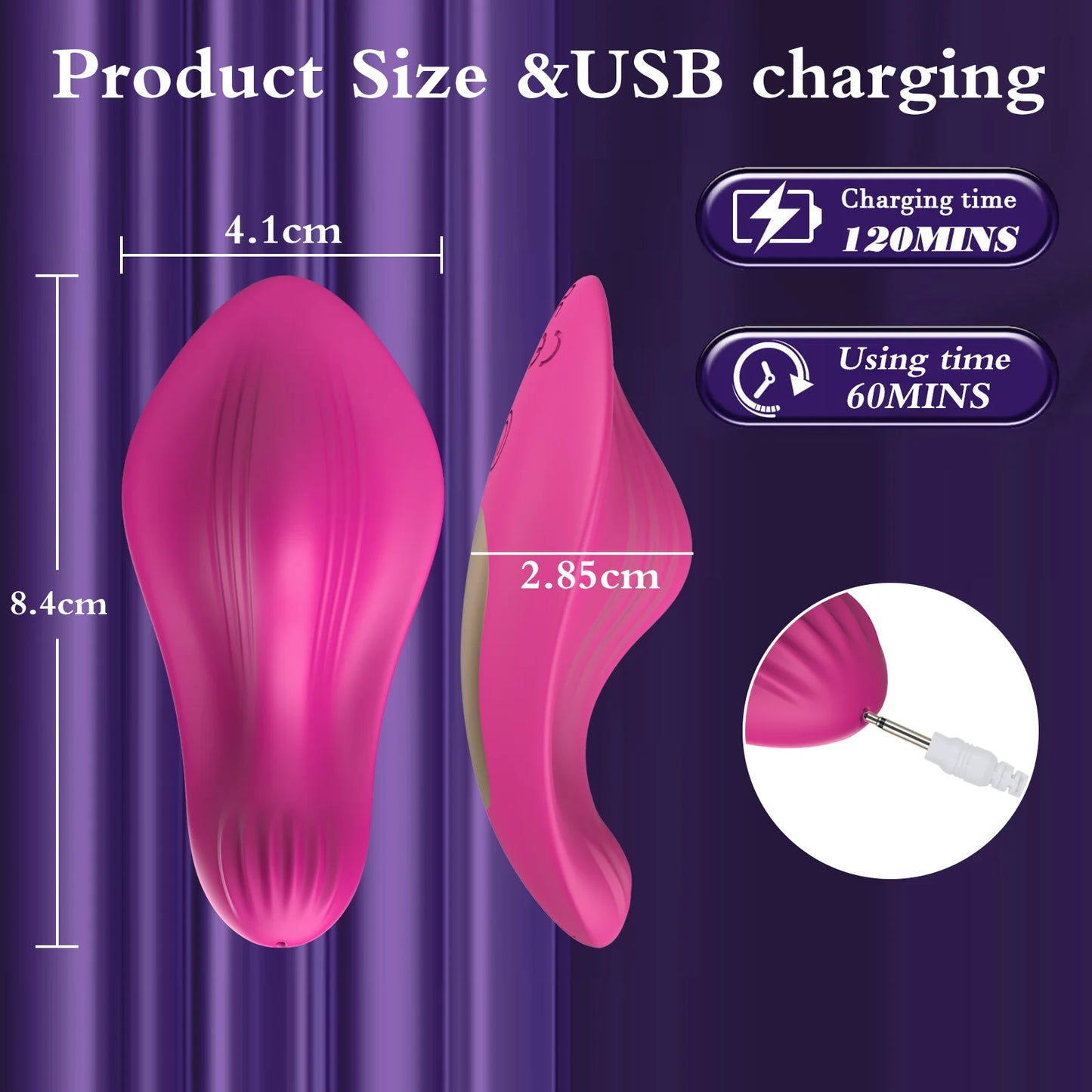 APP-Controlled Wearable Vibrator for Women | Bluetooth G-Spot and Clitoral Stimulator – Magnetic Rechargeable Egg Massager