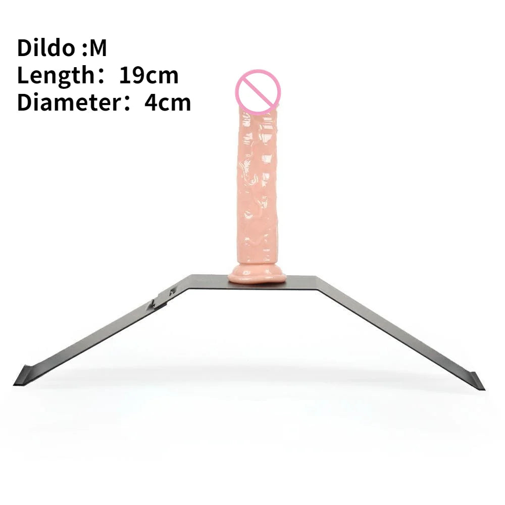 Sex Furniture SM Chair Telescopic Metal Bracket Realistic Dildos Holder Penis Sucker Sex ToyS For Women Men Erotic Accessories