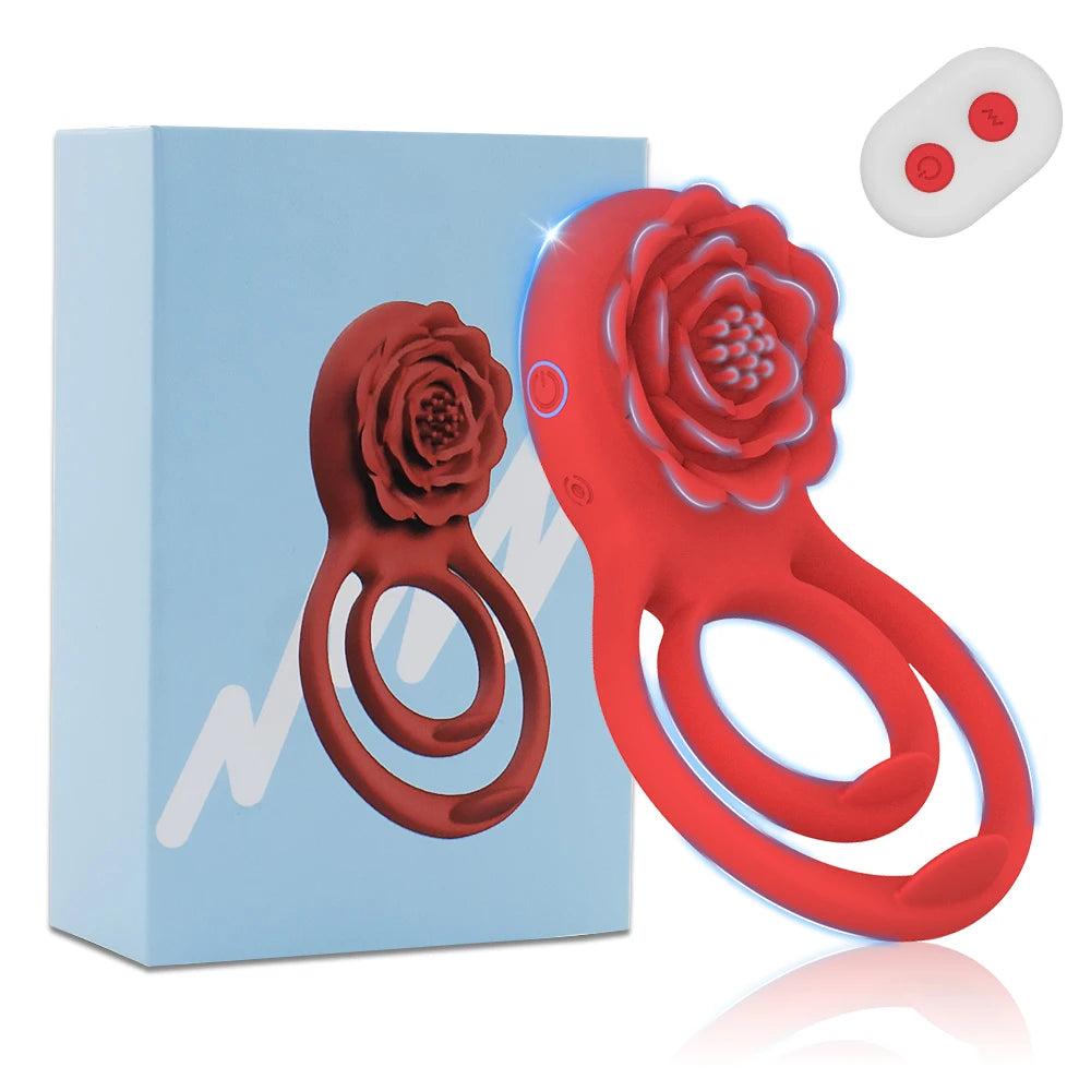 Blush Bloom – Rose Vibrating Ring for Intimate Blossoming