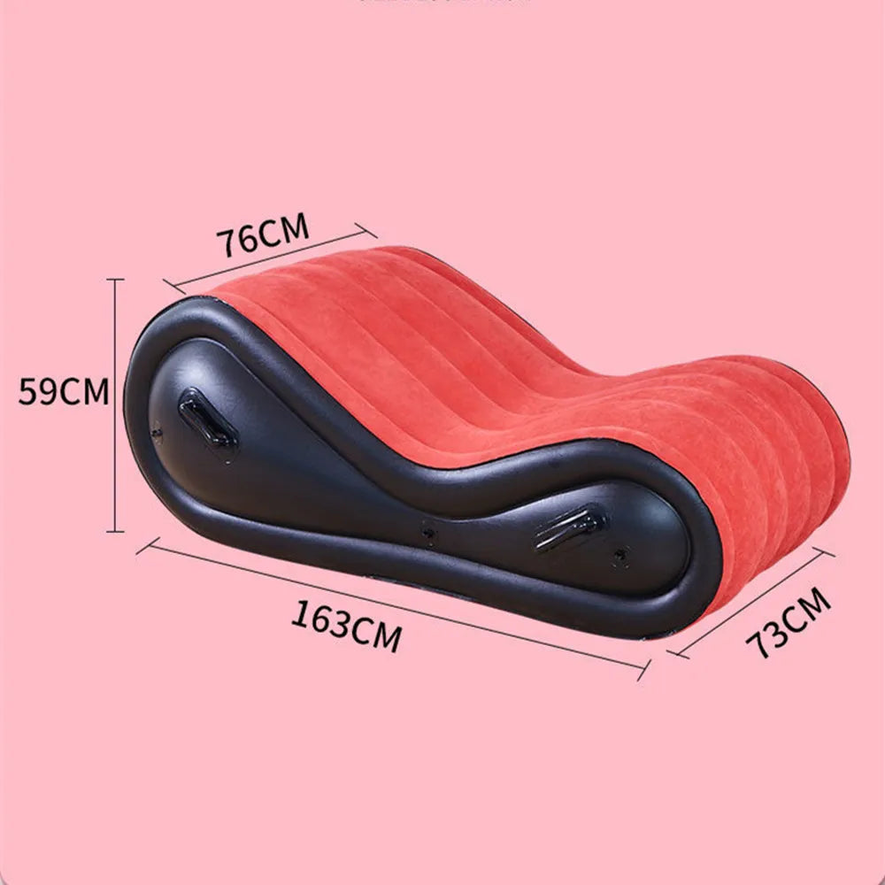 Hot Red Inflatable Sofa Sex Furniture Love Chair BDSM Bondage Gear Restraint