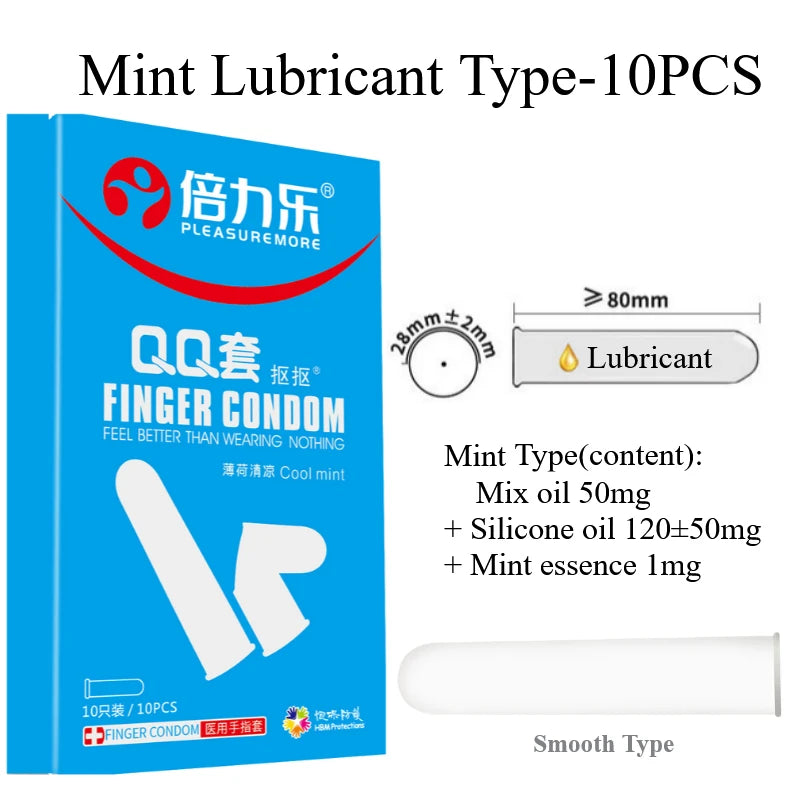 Clitoris Stimulate Finger Condoms for Women Vaginal Lesbian Sex Toys Finger Sleeves G Spot Massage Finger Cover Toys For Couples