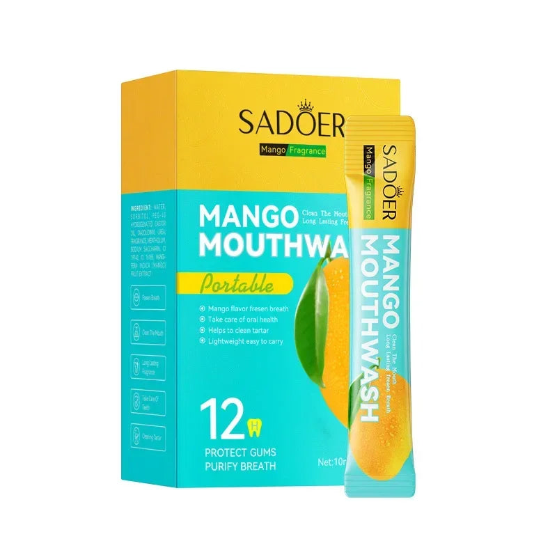 Baking Soda Mouthwash – Peach Flavor | Teeth Whitening and Long-Lasting Fresh Breath