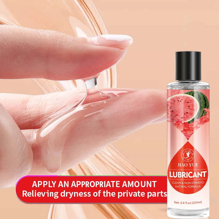 watermelon flavor Premium Flavored Edible Lube for Men, Women and Couples | Long-Lasting, Condom Safe, Sugar Free, 200ml