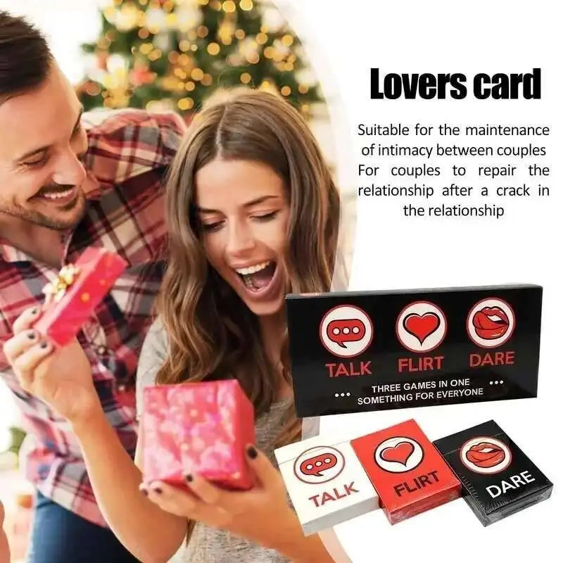 Talk, Flirt, or Dare — The Ultimate Romantic and Naughty Game for Couples: A Romantic Sexy Date Night Card Game