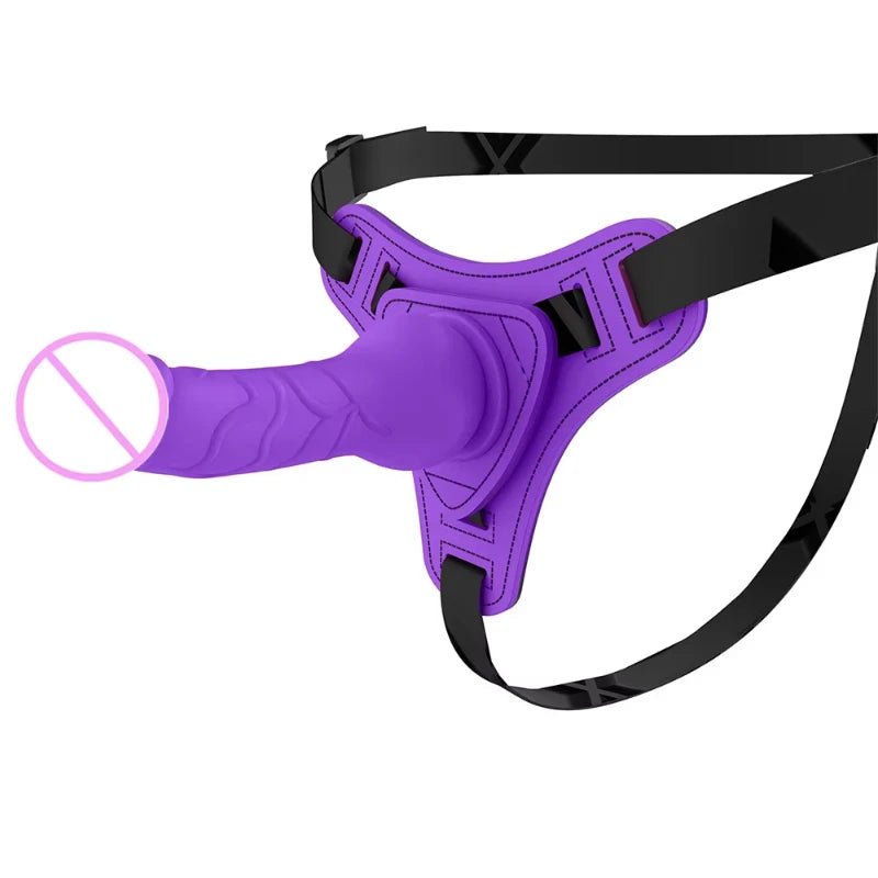 For Lesbian Women Erotic Toys Leather Wearable Strapon Penis G Spot Stimulator Adult Sex Toys Strap on Dildos Pants Sex Toy