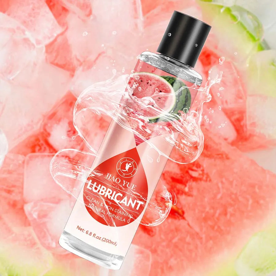 watermelon flavor Premium Flavored Edible Lube for Men, Women and Couples | Long-Lasting, Condom Safe, Sugar Free, 200ml