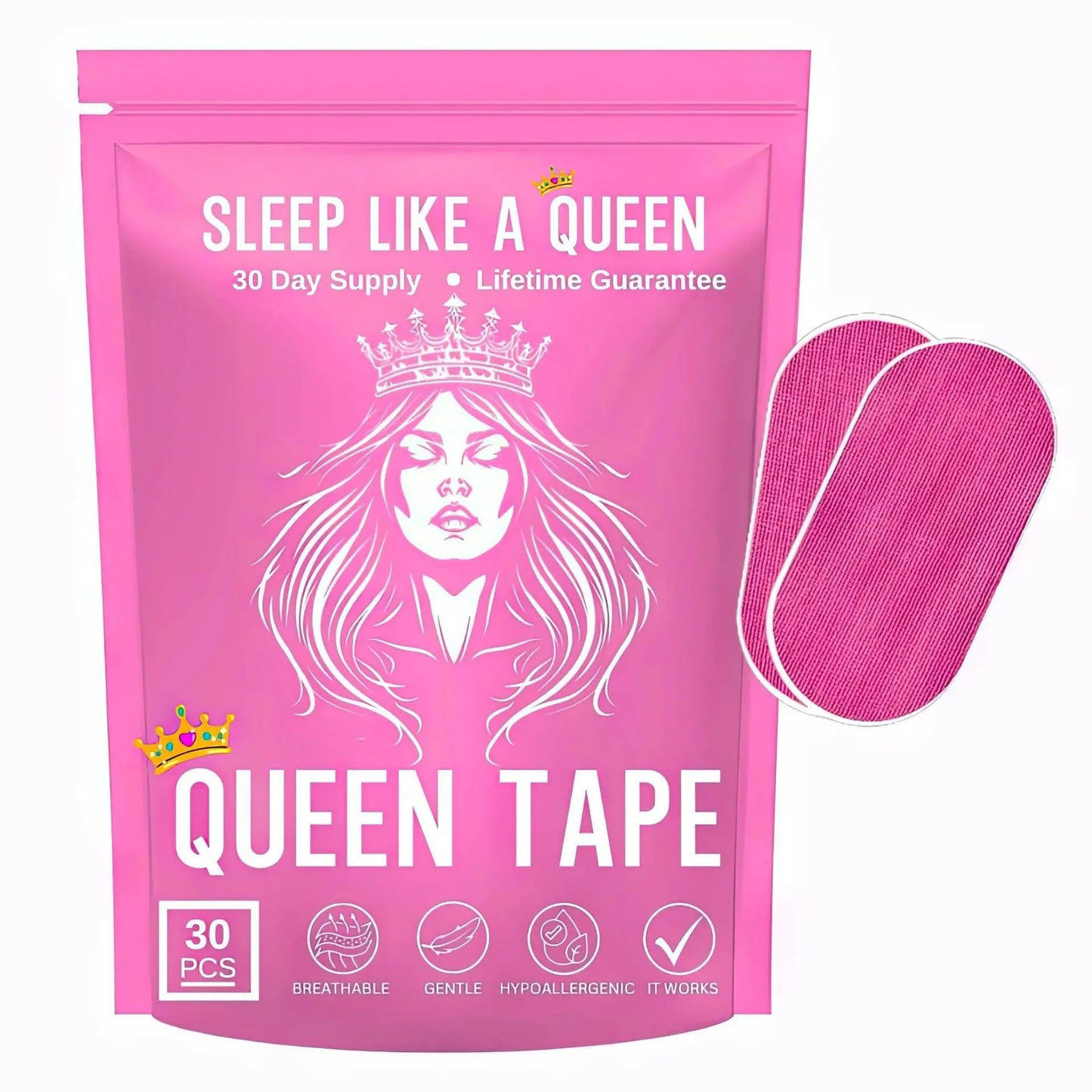 Anti-Snore Sleep Patch - 30 Pcs | Mouth Breath Reduction and Improved Sleep | Snoring Care Stickers