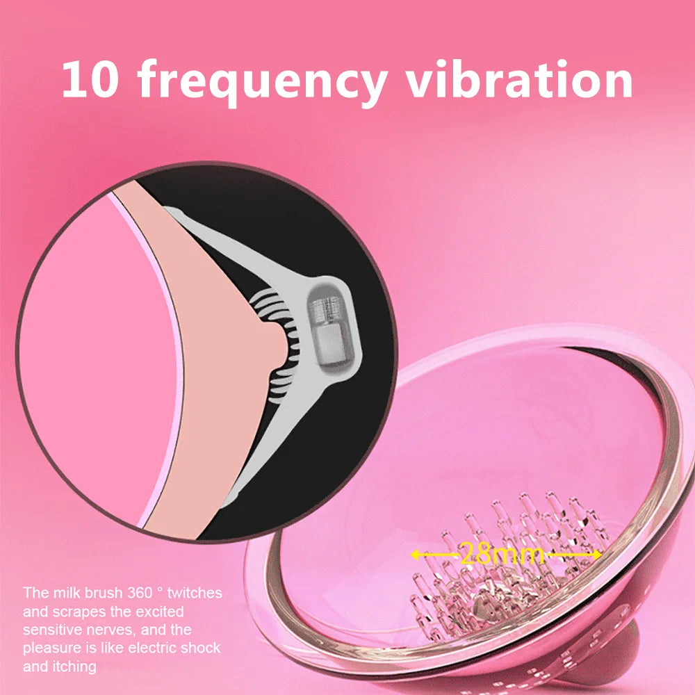 Nipple and Clitoral Stimulator – Vacuum Suction Vibrator for Breast Massage and Female Pleasure
