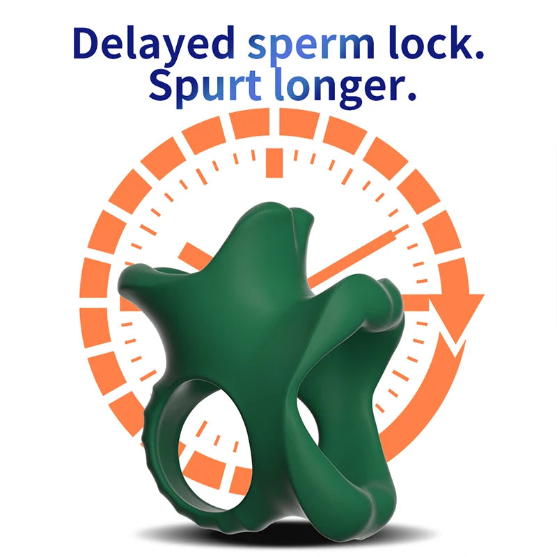 Silicone Scrotal Restraint Long Battle Ring Locking Ring Scrotal Bondage Male Locking Ring  Delay Cock Ring Sex Toys For Men Gay