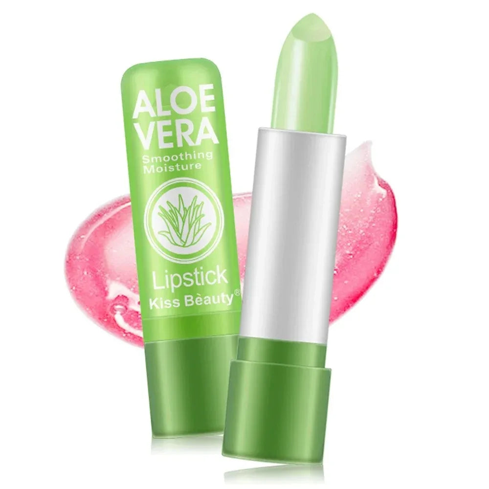 Kiss of Bloom – Aloe Infused Color - Temperature Color Change Lipstick Moisturizing Lip Balm Long Lasting Waterproof Nourishing Lip
