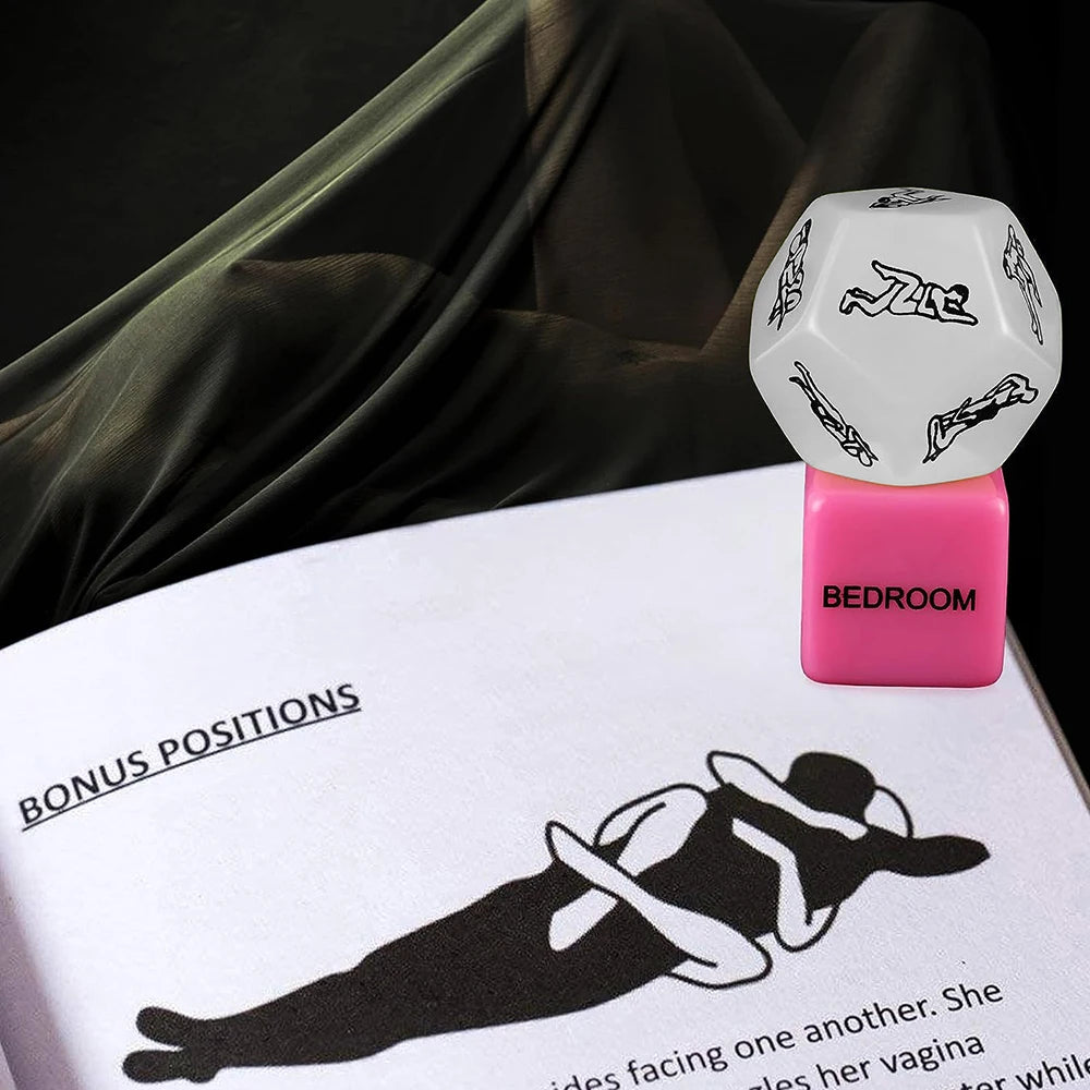 12-Sided Erotic Dice Game for Couples | Adult Bedroom Fun – Flirting Dice for Male and Female, Bedroom Gift for Intimacy