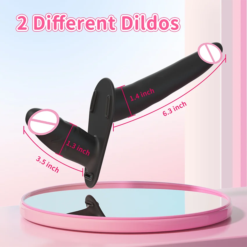 Strap On Wearable Double Penetration Cock G-Spot Dildo Panties for Lesbian Anus Vagina Massager Couples Sex Toys Adult Products