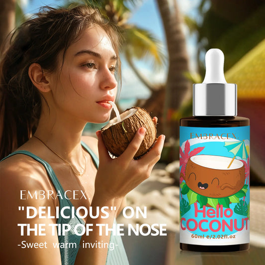 🌿 EMBRACEX 60ml Pure Coconut Essential Oil – Nature’s Scent for Body, Home &amp; Soul - Aromatherapy | Massage | DIY Beauty | Candle Crafting