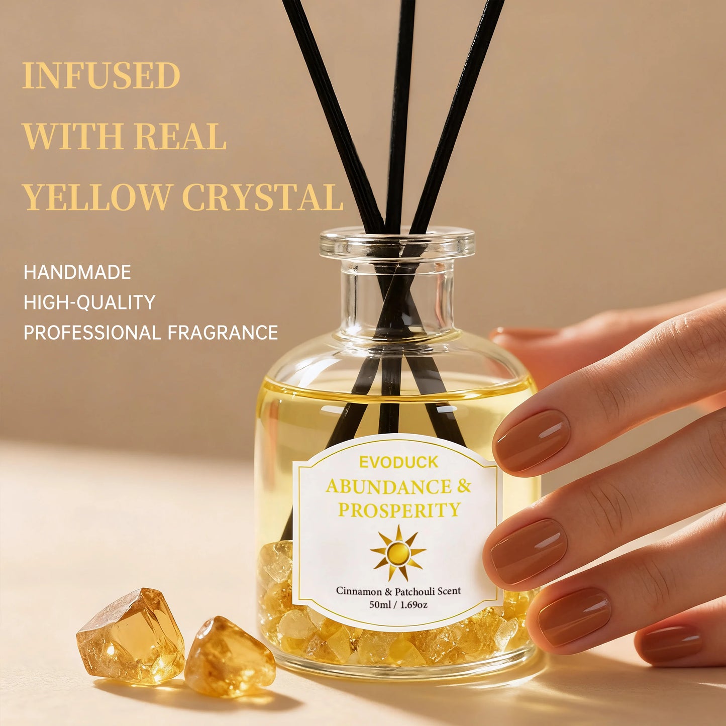50ml  Flameless Reed Diffuser Set Flameless Lavender Chamomile Oil With Reed Diffuser Stick Home Room Air Freshener Decor